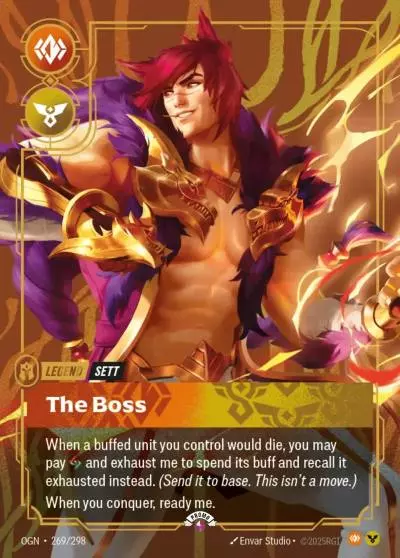 Sett The Boss - OGN-269-p - Promotional Cards - Riftbound card